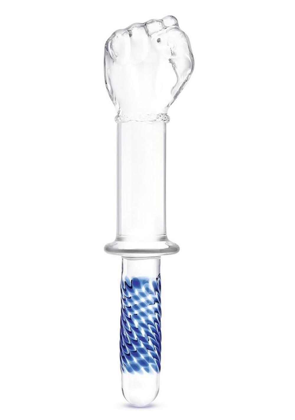 11" s Fist With Handle Grip | Glass Anal Toys Anal Toys Clear