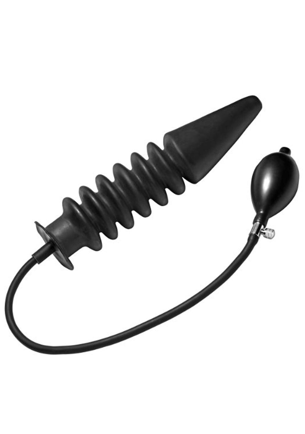 Accordion Inflatable Anal Plug | Inflatable Anal Toys Anal Toys Black