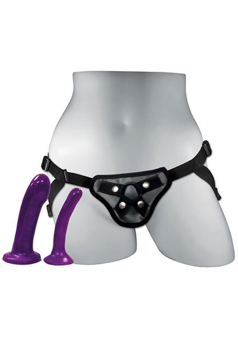 Anal Explorer Harness Set | Strap Ons For Her Toys Black