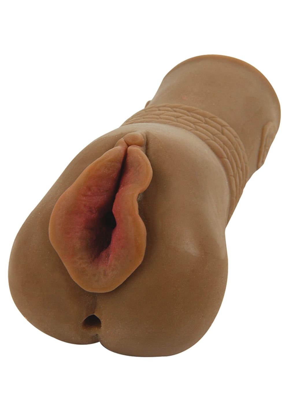 Cyberskin Cyberstroke Dual Entry Stroker – Cinnamon | Masturbators For Him Toys Brown