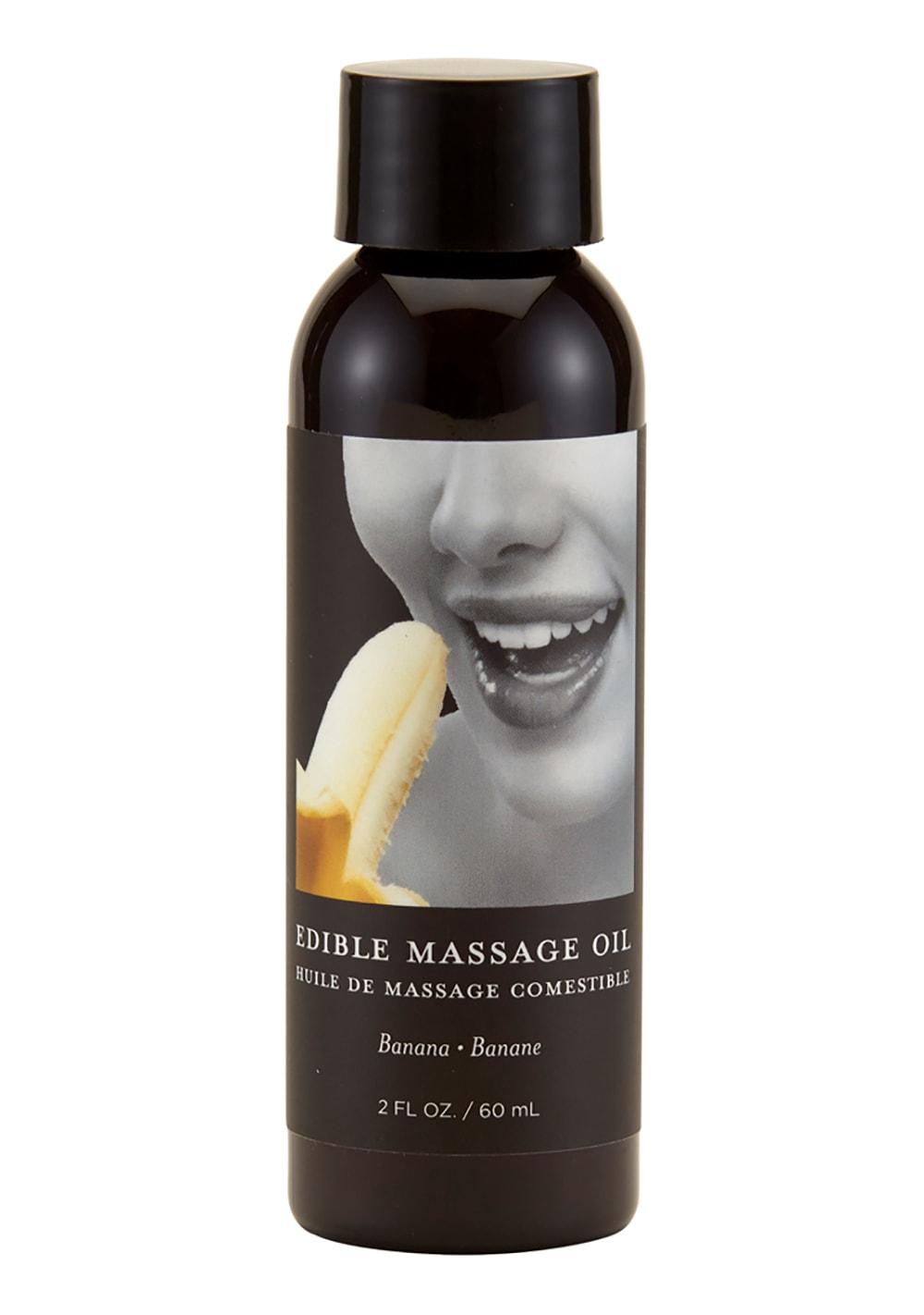 Edible Massage Oil – Banana 2 Oz. | Flavored Lubes Flavored Lubes Flavored Lubes