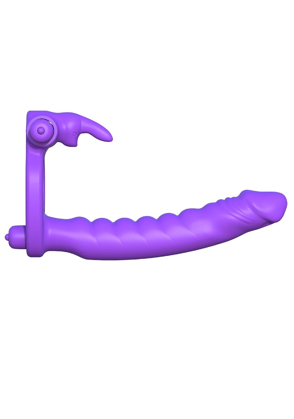 Fantasy C-Ringz Silicone Double Penetrator Rabbit | Vibrators Cock Rings Cock Rings