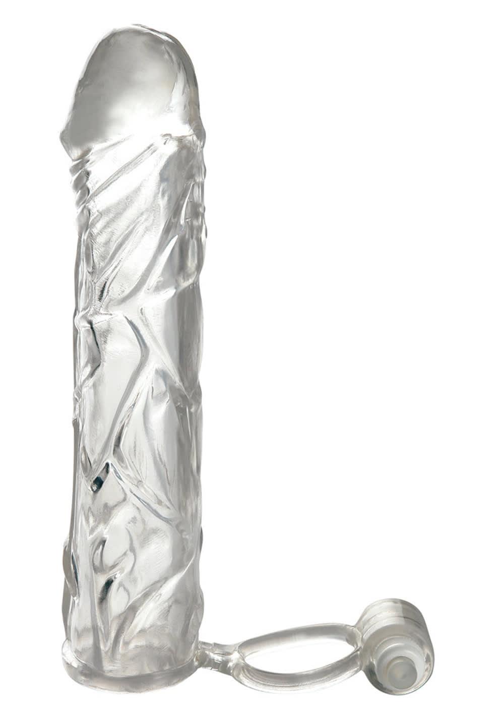 Fantasy X-Tensions Vibrating Super Sleeve | Penis Extensions For Him Toys Clear