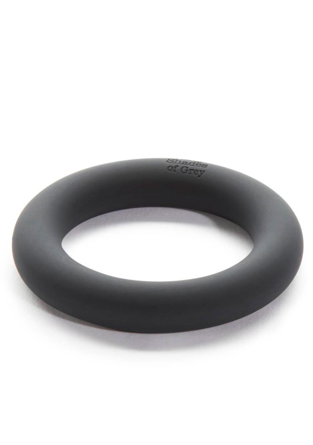 Fifty Shades – Perfect O Silicone Love Ring | Cock Rings Cock Rings Black