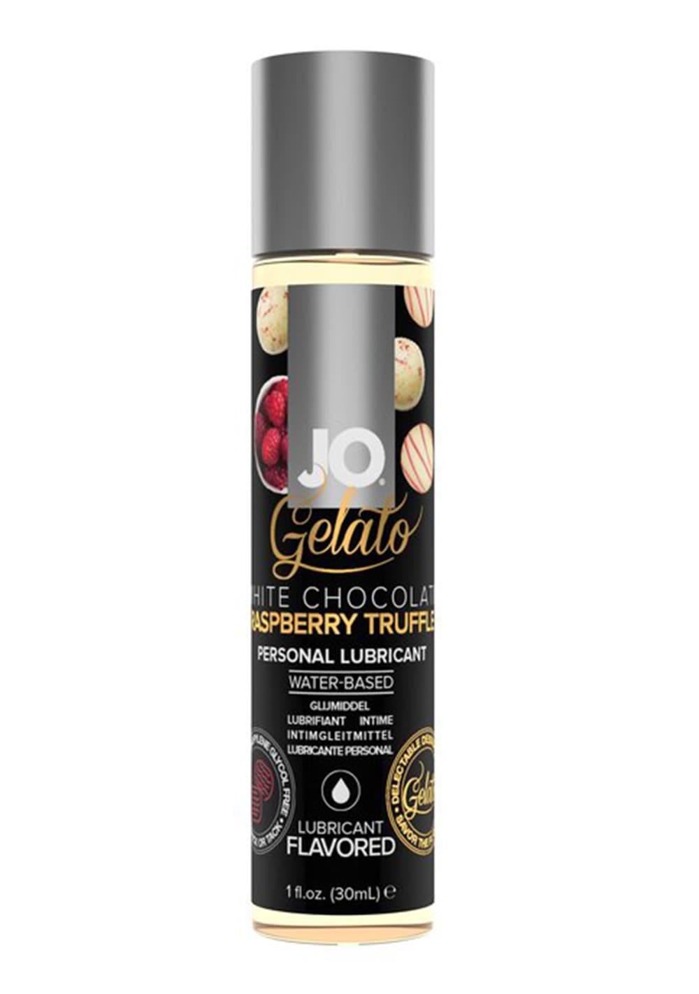 Gelato Water-Based Flavored Lubricant – White Chocolate Raspberry Truffle | Water-Based Lubes Flavored Lubes Flavored Lubes