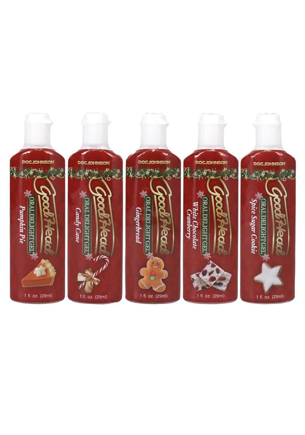 Goodhead Oral Delight Gel Holiday 5-Pack | Flavored Lubes Flavored Lubes Flavored Lubes