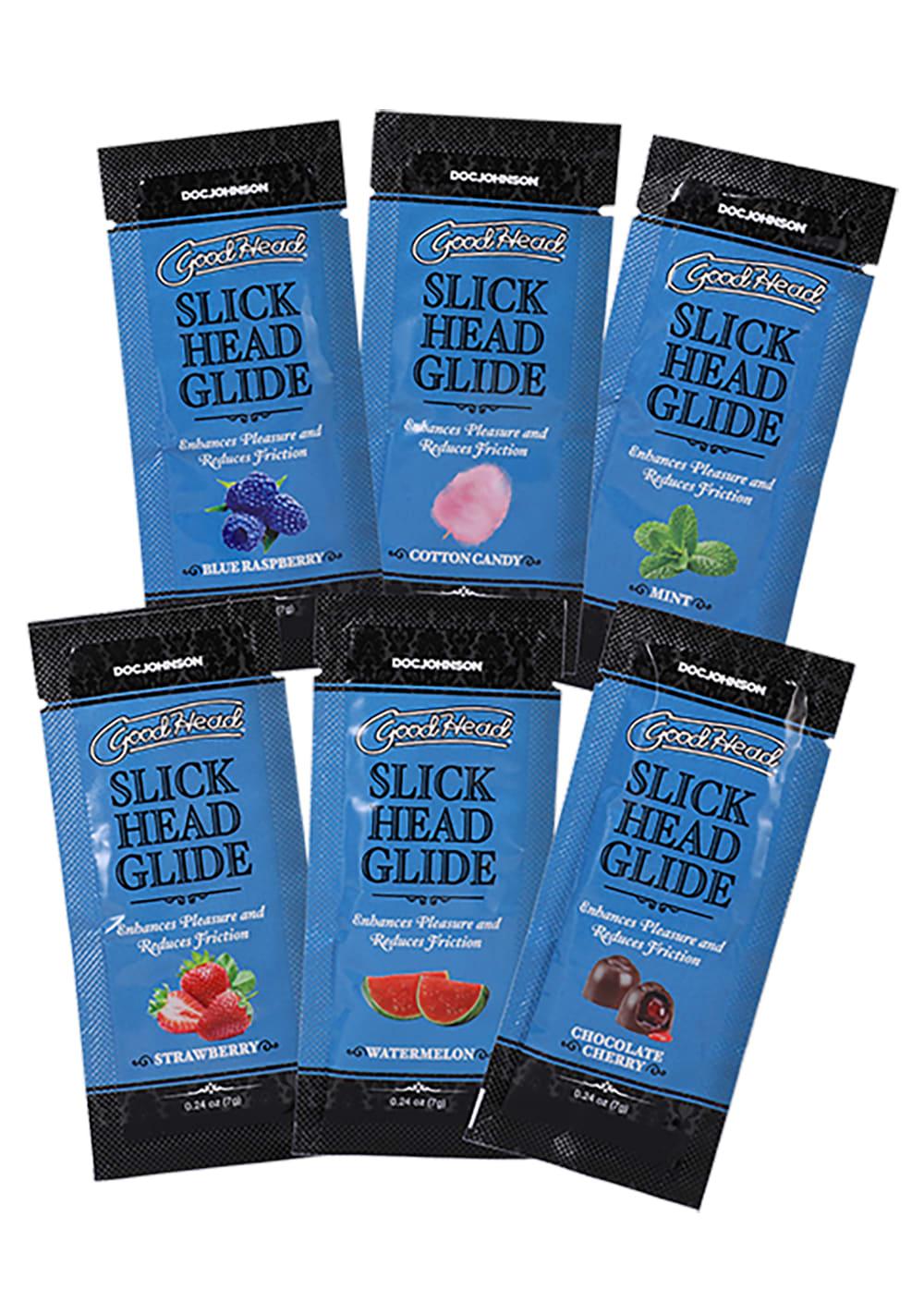 Goodhead Slick Head Glide 6-Pack | Flavored Lubes Flavored Lubes Flavored Lubes