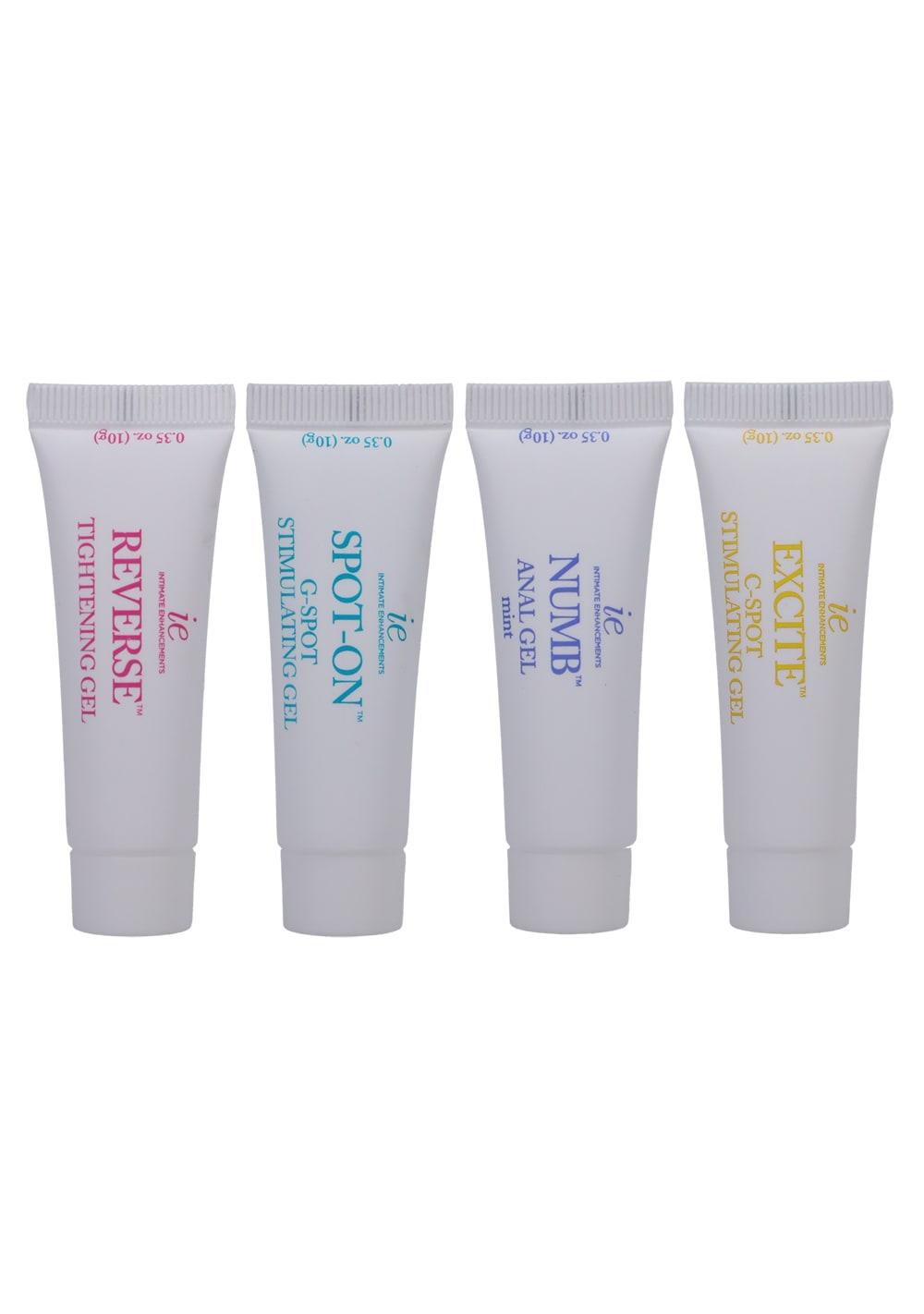 Intimate Enhancements – Intensify Pleasure – 4-Pack | Desensitizing Lubes Desensitizing Lubes Desensitizing Lubes