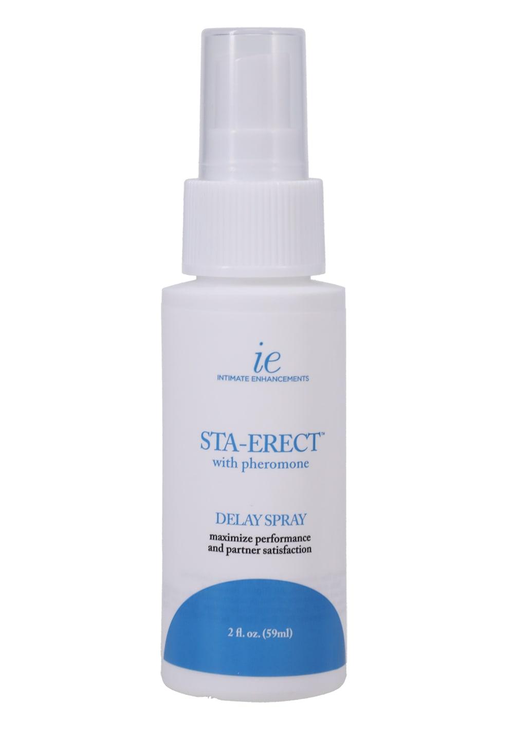 Intimate Enhancements Sta-Erect With Pheromone – Delay Spray For Men | Desensitizing Lubes Desensitizing Lubes Desensitizing Lubes