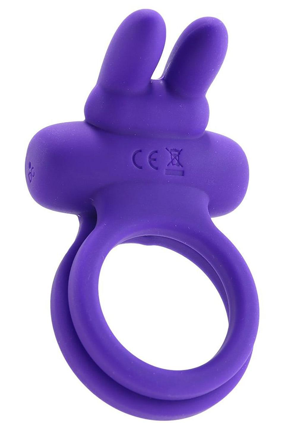 Silicone Rechargeable Dual Rockin’ Rabbit Cock Ring | Vibrators Cock Rings Cock Rings