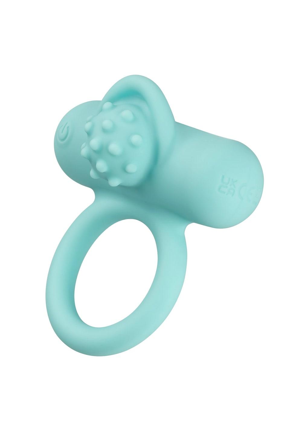 Silicone Rechargeable Nubby Lover’S Delight | Vibrators Cock Rings Blue