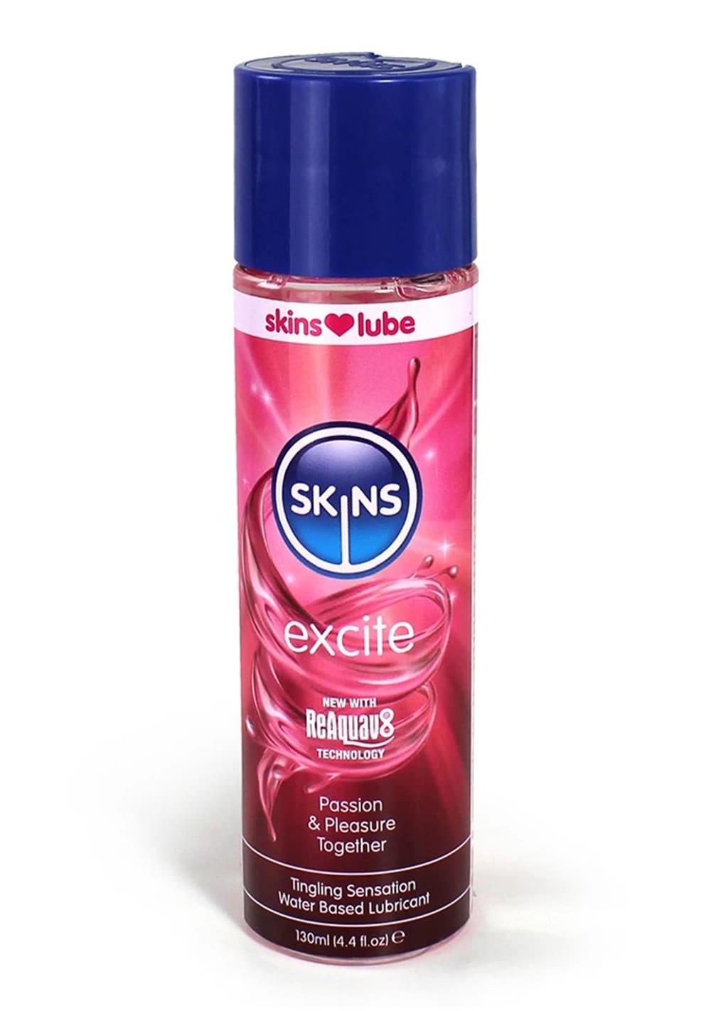 Skins Excite Tingling Water Based Lubricant | Water-Based Lubes Lubricants Stimulating Lubes