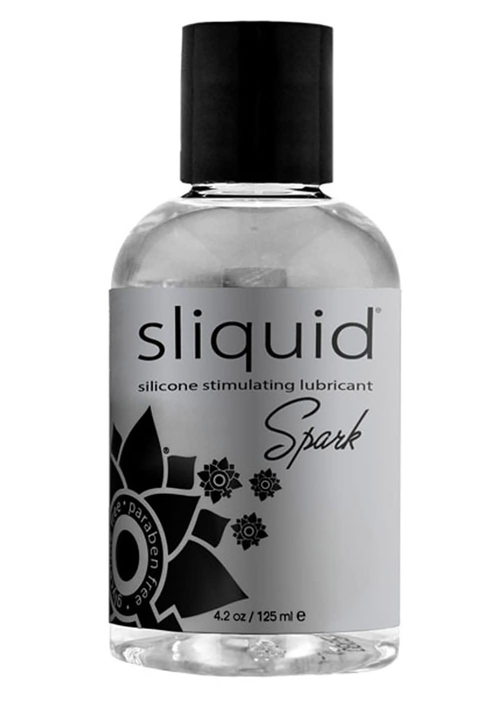 Sliquid Spark Silicone Lubricant 4.2 Oz. / 125Ml | Stimulating Lubes Lubricants Silicone-Based Lubes