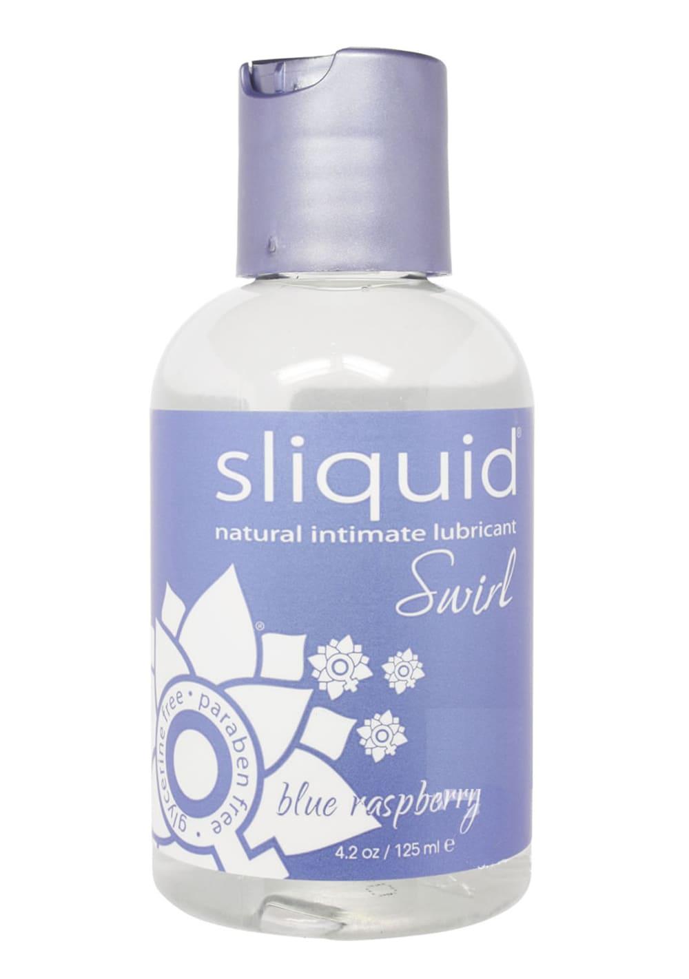 Sliquid Swirl Natural Water-Based Lubricant- Blue Raspberry | Flavored Lubes Flavored Lubes Flavored Lubes