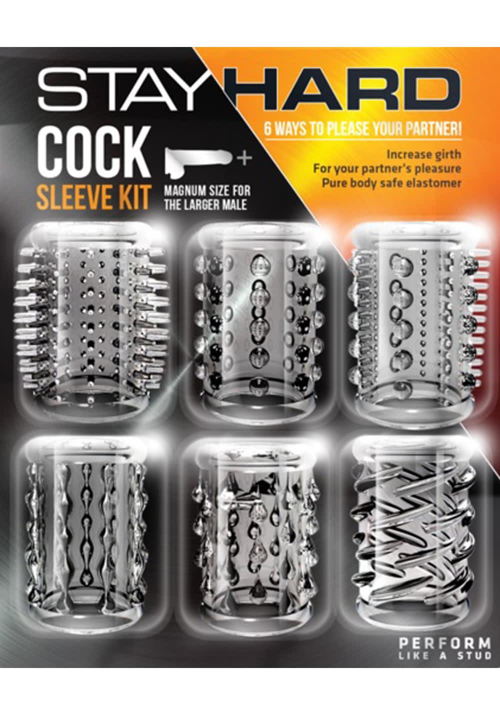 Stay Hard – Cock Sleeve Kit | Penis Extensions For Him Toys Mens