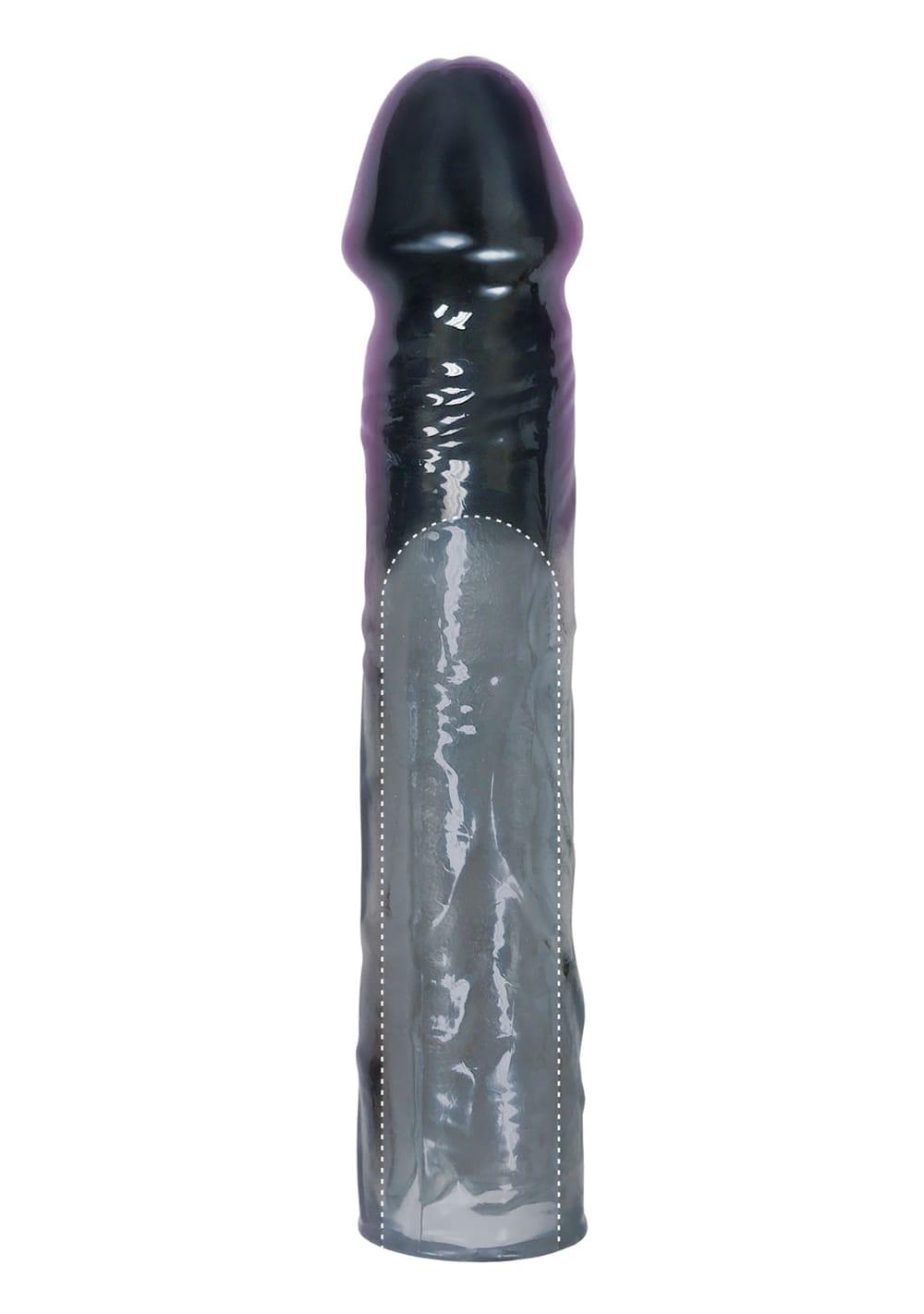 The 9’S Toppers Black Extender Sleeve | Penis Extensions For Him Toys Black