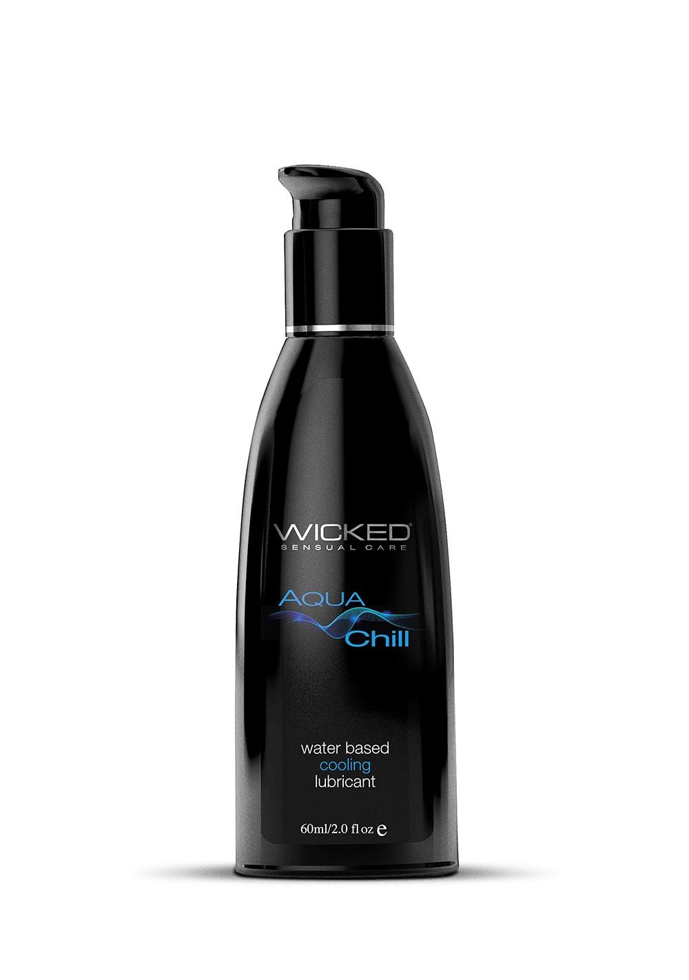 Wicked Sensual Aqua Chill Cooling Lubricant | Water-Based Lubes Lubricants Stimulating Lubes