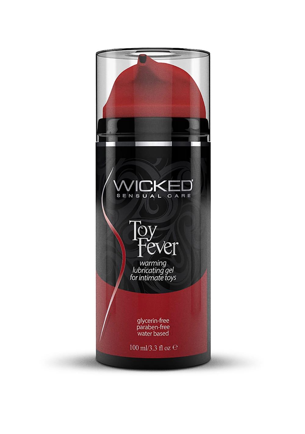 Wicked Toy Fever Warming Lubricating Gel For Intimate Toys | Water-Based Lubes Lubricants Stimulating Lubes