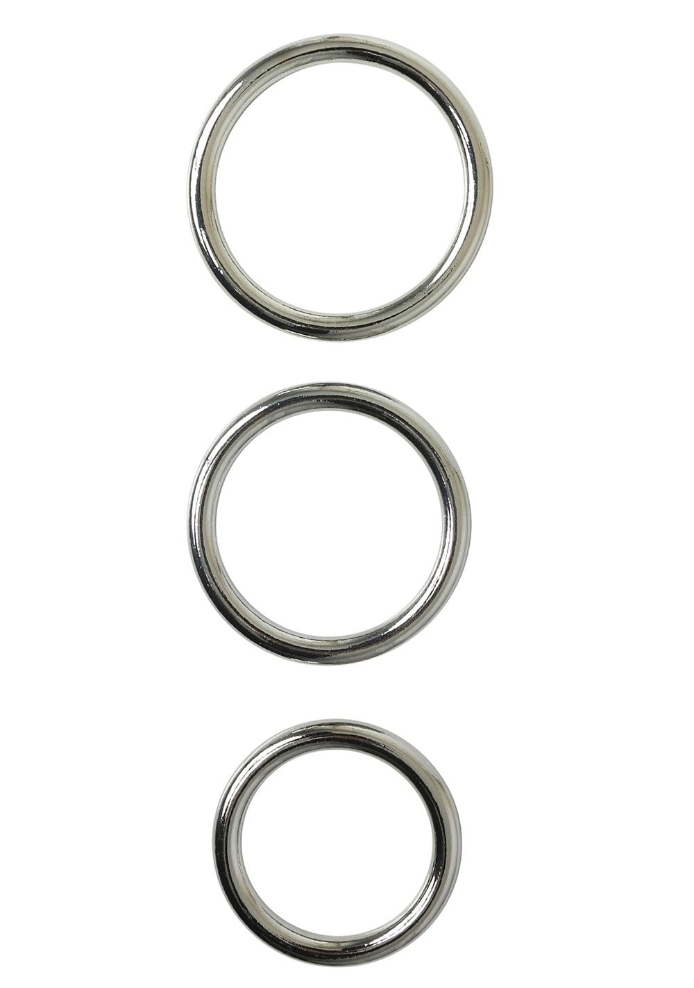 Seamless Metal O-Ring – 3 Pack | Cock Rings Cock Rings Cock Rings