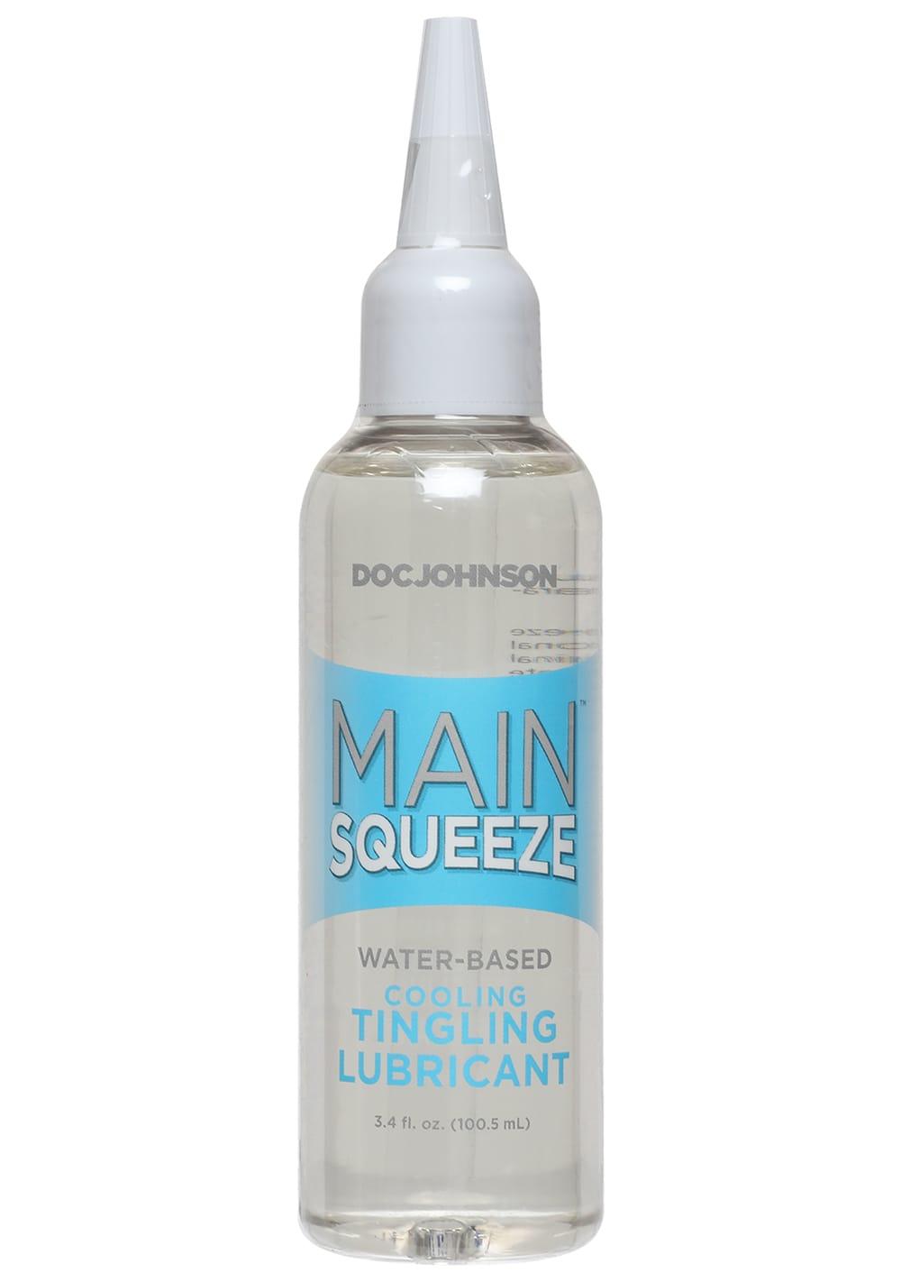 Main Squeeze™ Cooling/Tingling Water-Based Lubricant | Stimulating Lubes Lubricants Stimulating Lubes